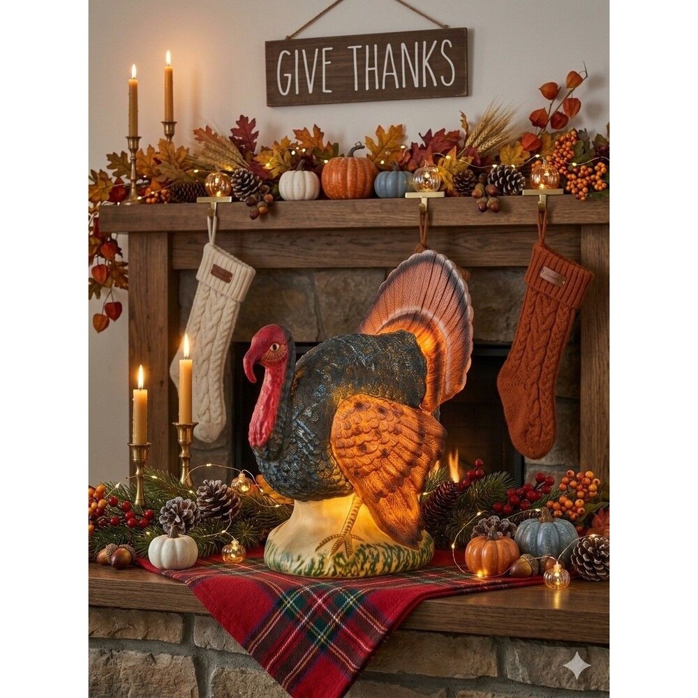 John Derian  For Target 2025 Lighted Thanksgiving Turkey Blow Mold 17"  NEW